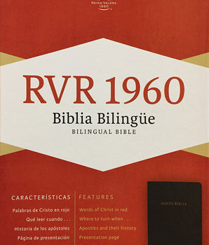 Bilingual Bible: RVR1960/KJV, Bonded Leather, Black