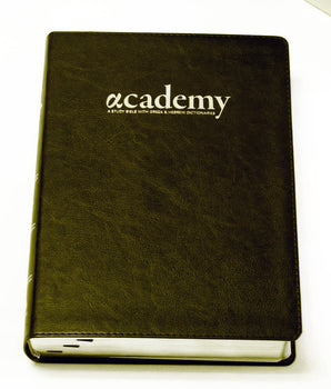 Academy Study Bible - Onyx Black Edition—Shipping in May