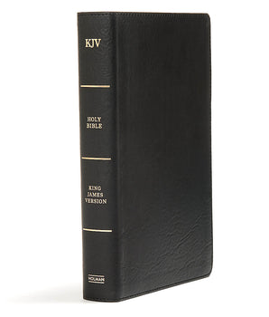 Holman: KJV Large Print, Personal Size, Reference Bible, Black Leathertouch