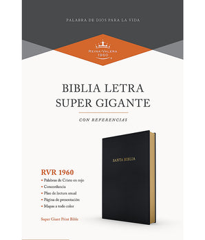 RVR 1960 Biblia Letra Súper Gigante con Referencias