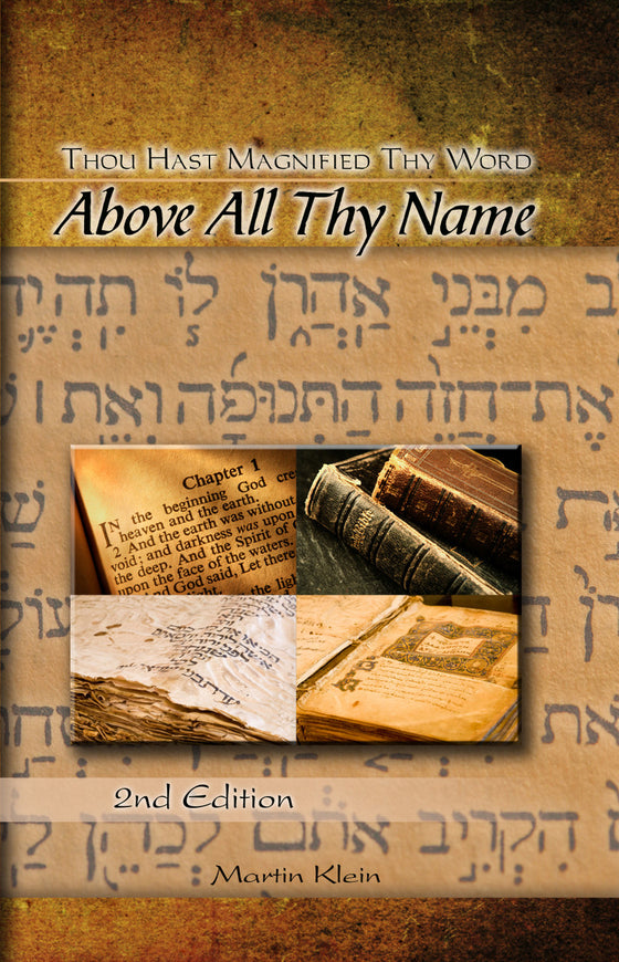 Thou Hast Magnified Thy Word Above All Thy Name - Klein Martin