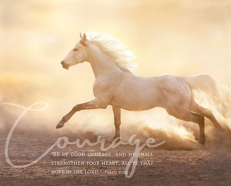 Courage (Psalms 31:24), Canvas Wall Decor