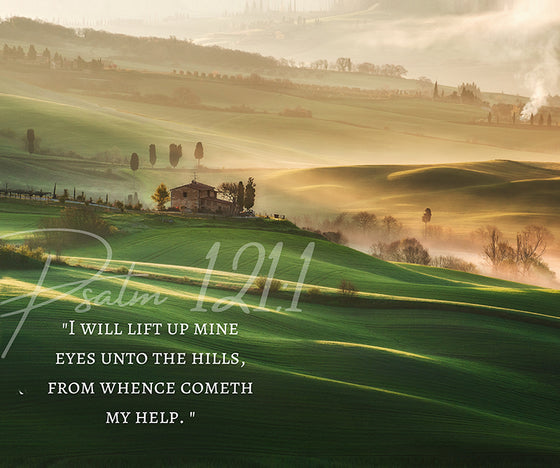 Psalms 121:1, Canvas Wall Decor