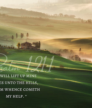 Psalms 121:1, Canvas Wall Decor