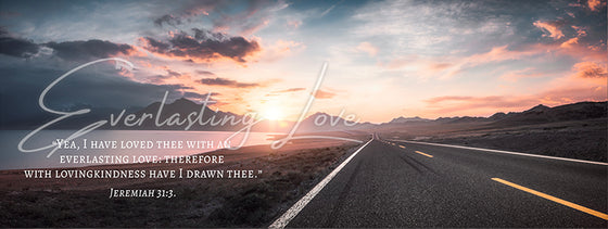 Everlasting Love (Jeremiah 31:3), Canvas Wall Decor