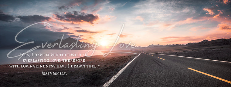 Everlasting Love (Jeremiah 31:3), Canvas Wall Decor