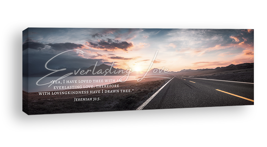 Picture Frame: 53x29 Jeremiah 31:3