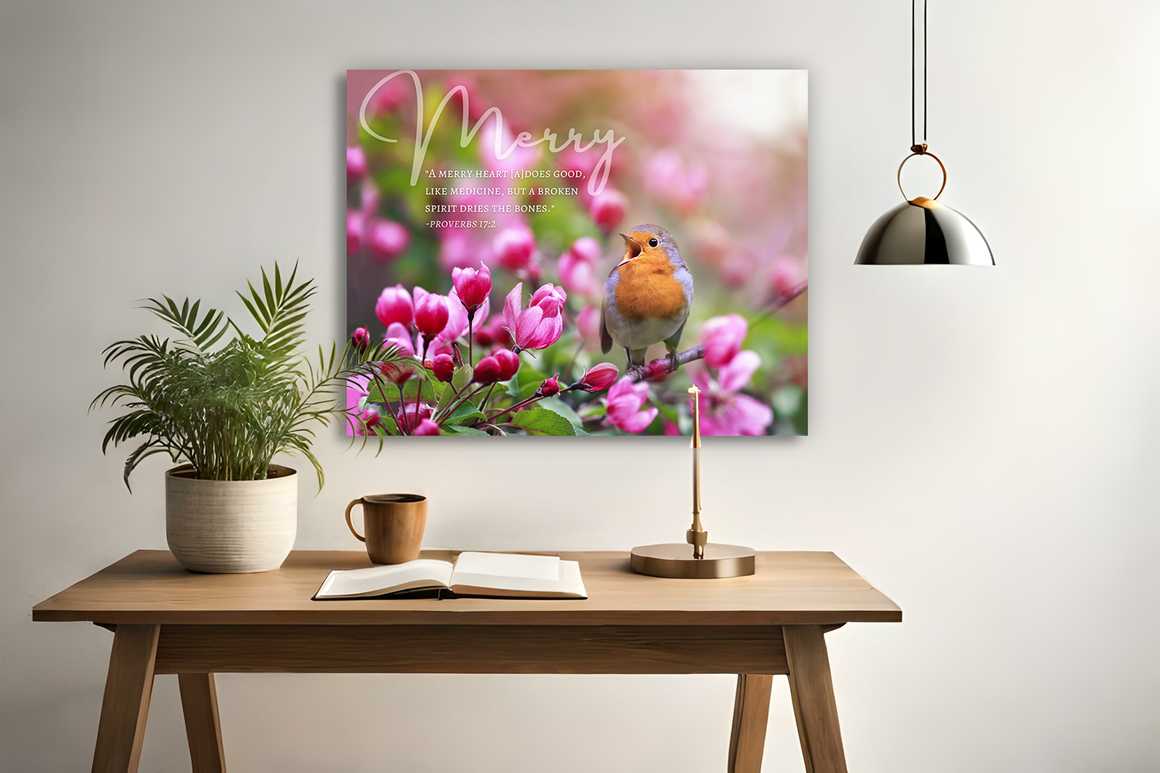 Merry (Proverbs 17:2), Canvas Wall Decor