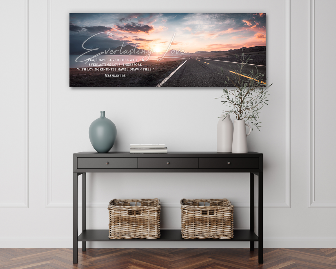 Picture Frame: 53x29 Jeremiah 31:3
