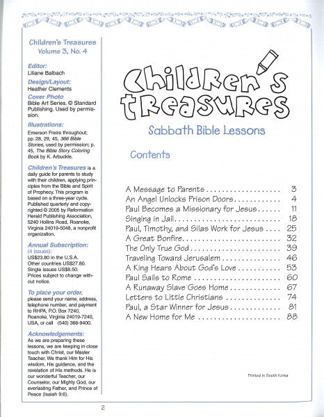 Children's Treasures, Vol. 3, #4