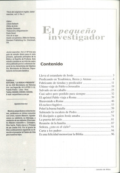 Spanish: Junior Searcher, Vol. 2, #2