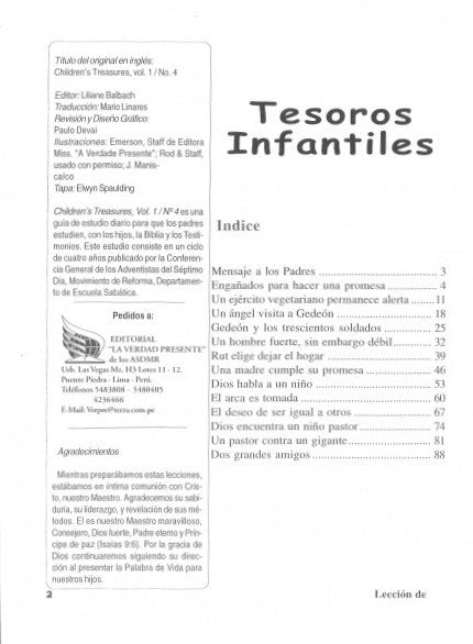 Spanish: Children's Treasures, Vol. 1, #4