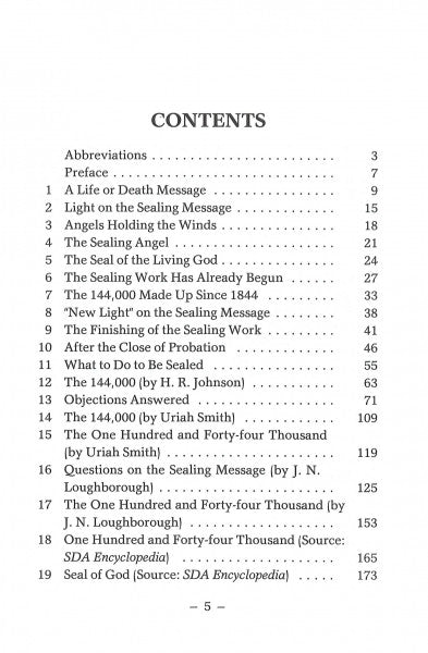 The Sealing of God's People
