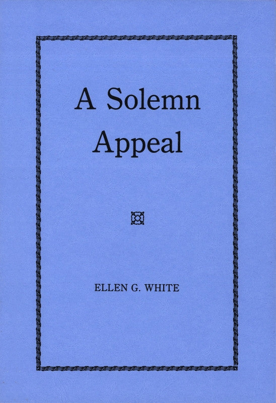 A Solemn Appeal