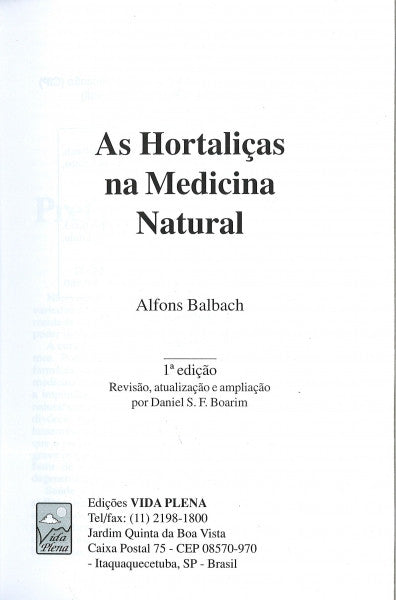 As Hortalizas na Medicina Natural