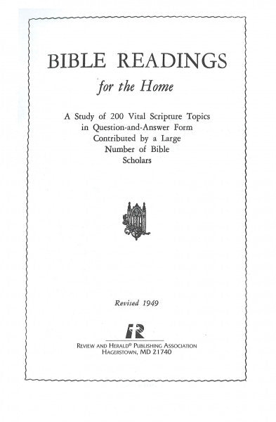 Bible Readings for the Home