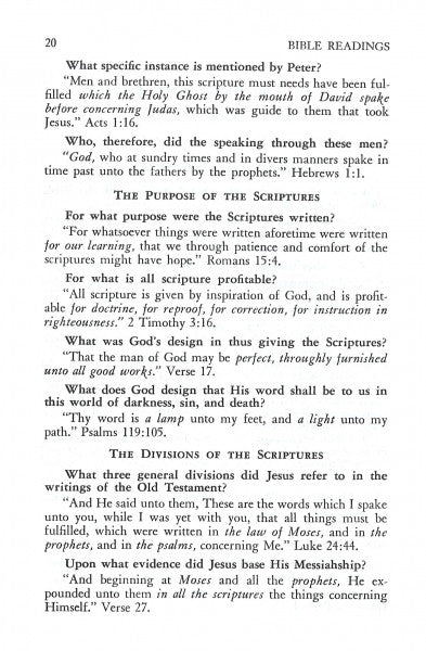 Bible Readings for the Home