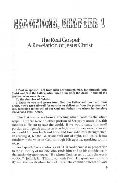The Glad Tidings - Galatians Made Clear