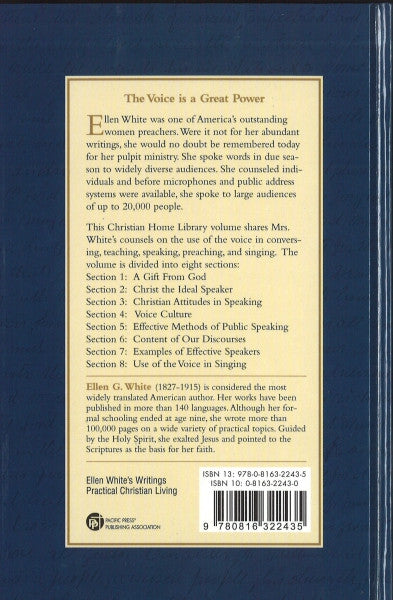 Counsels on Speech and Song, CHL