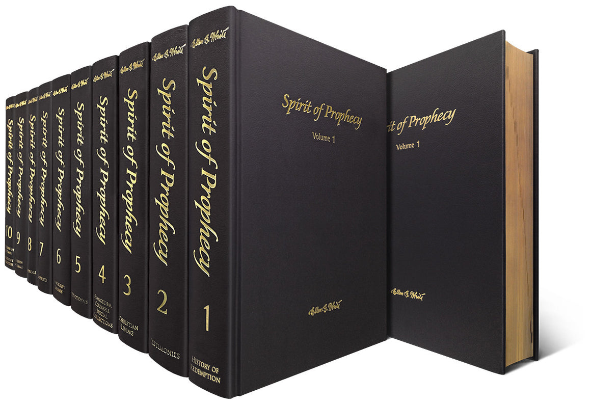 Spirit of Prophecy Library 10 Volume Set, Premium Custom Binding