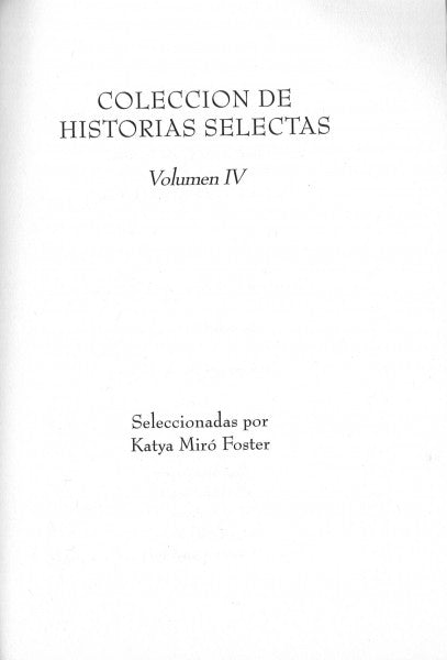 Coleccion de Historias Selectas, Vol. 4