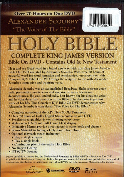 Bible: KJV Audio Bible by Alexander Scourby