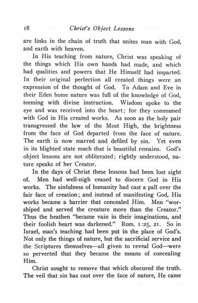 Christ's Object Lessons, CHL