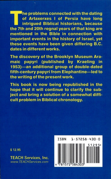 The Chronology of Ezra 7