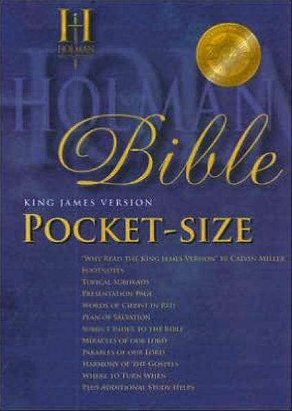 Bible: KJV, Holman, Pocket size, Bonded Leather, Burgundy