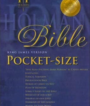 Bible: KJV, Holman, Pocket size, Bonded Leather, Burgundy