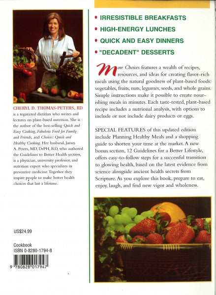 More Choices, Cookbook