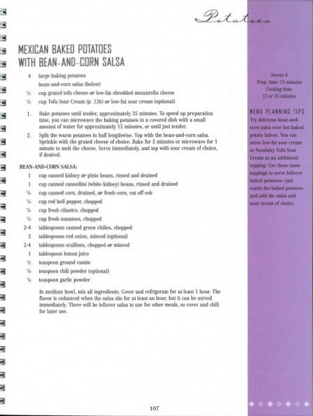 More Choices, Cookbook