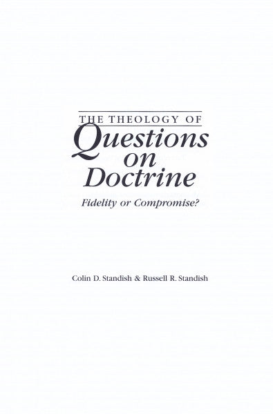 The Theology of Questions on Doctrine – Reformation Herald Bookstore