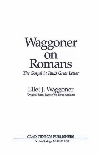 Waggoner on Romans