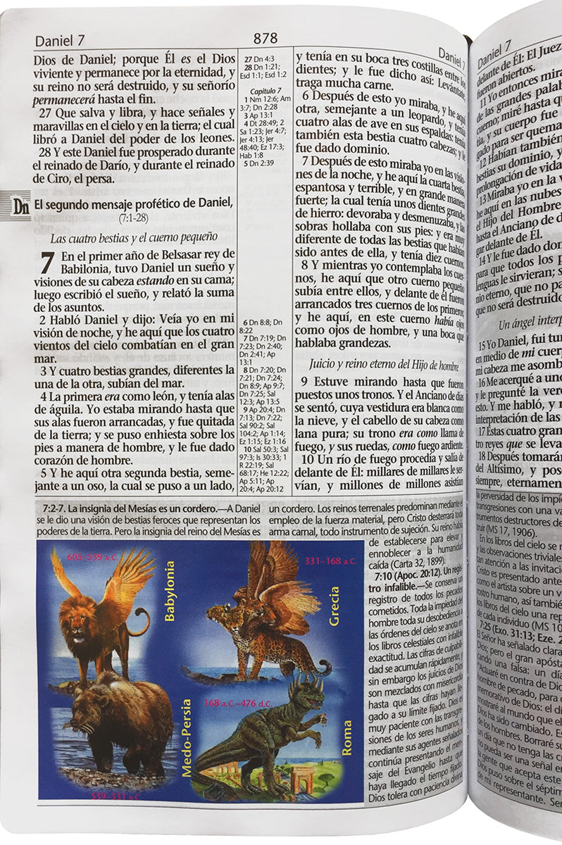 Nueva Misión Biblia de Estudios con Himnario Adventista—Azul