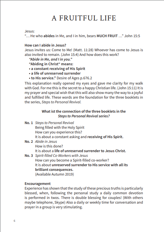 Steps to Personal Revival Being filled with the Holy Spirit, by Helmut Haubeil