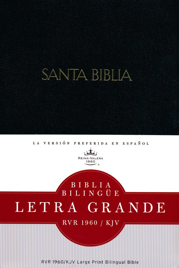 Bilingual Bible: RVR1960/KJV, Letra Grande, Hard Cover, Black