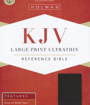 Bible: KJV, Large Print Ultrathin Reference Bible, Black