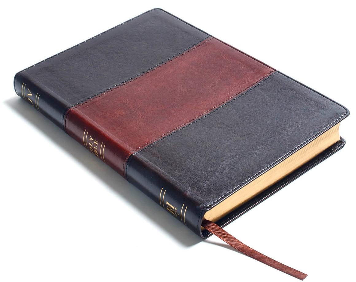 Bible: KJV, Large Print Ultrathin Reference Bible, Saddle Brown