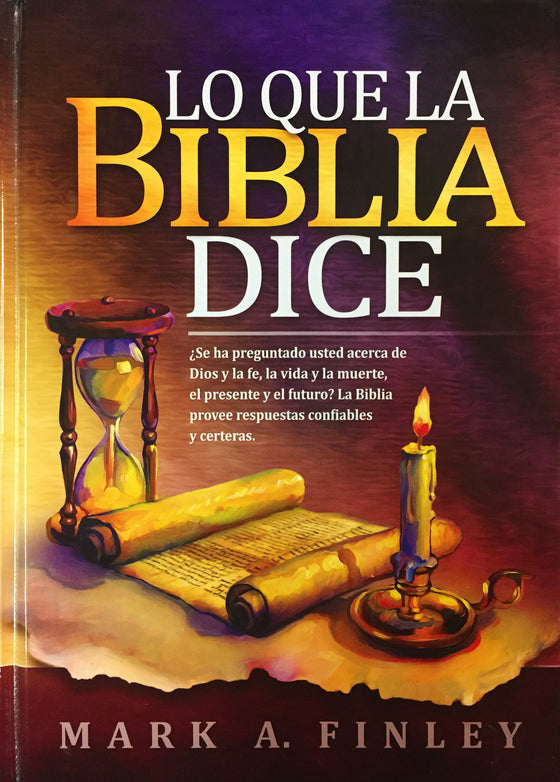 Lo que la Biblia dice