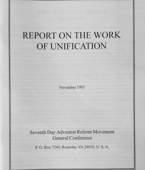 Report on the Work of Unification