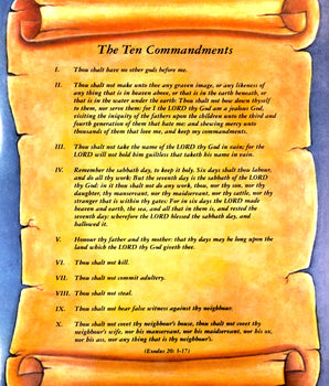 The Ten Commandments, Poster