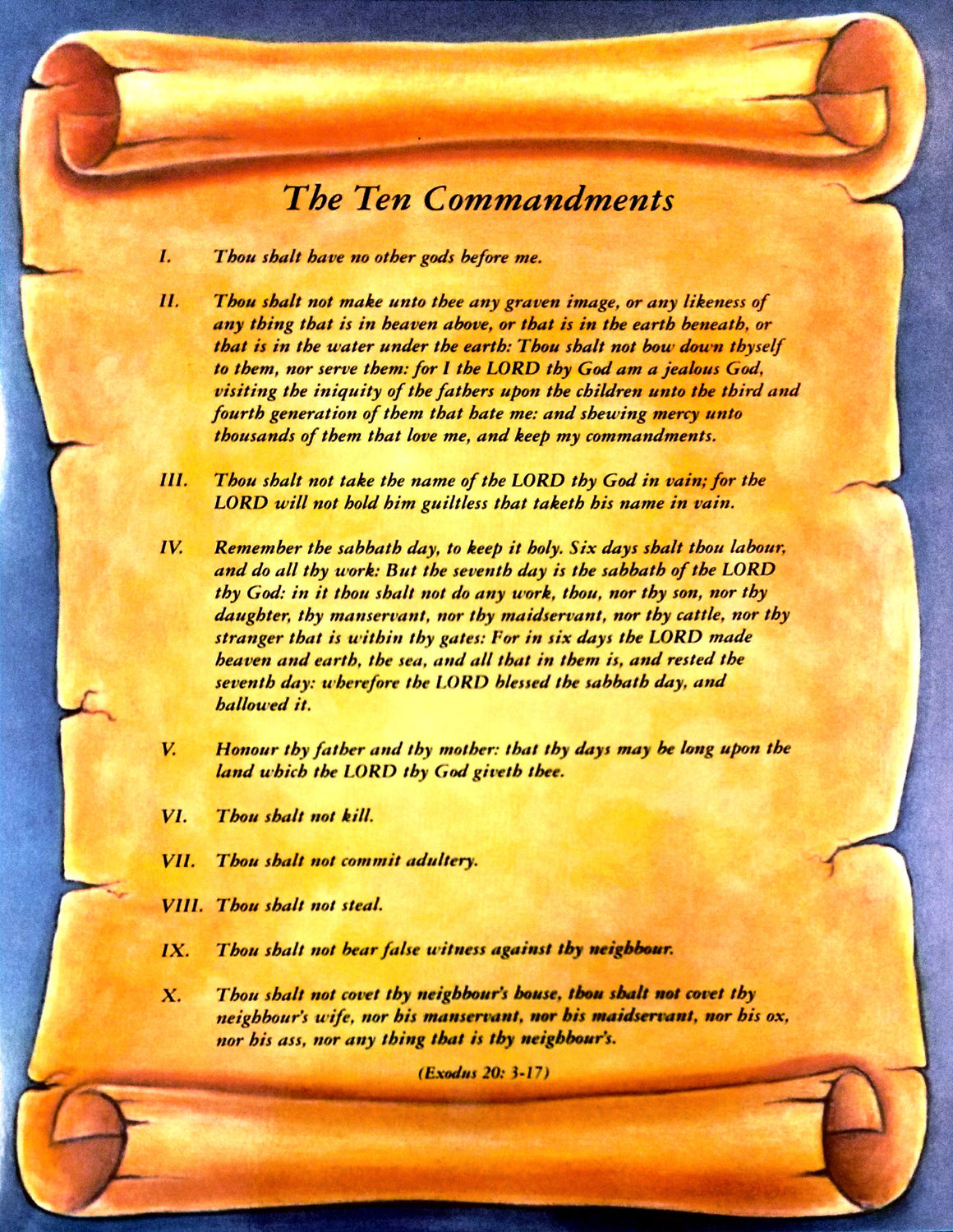 The Ten Commandments, Poster
