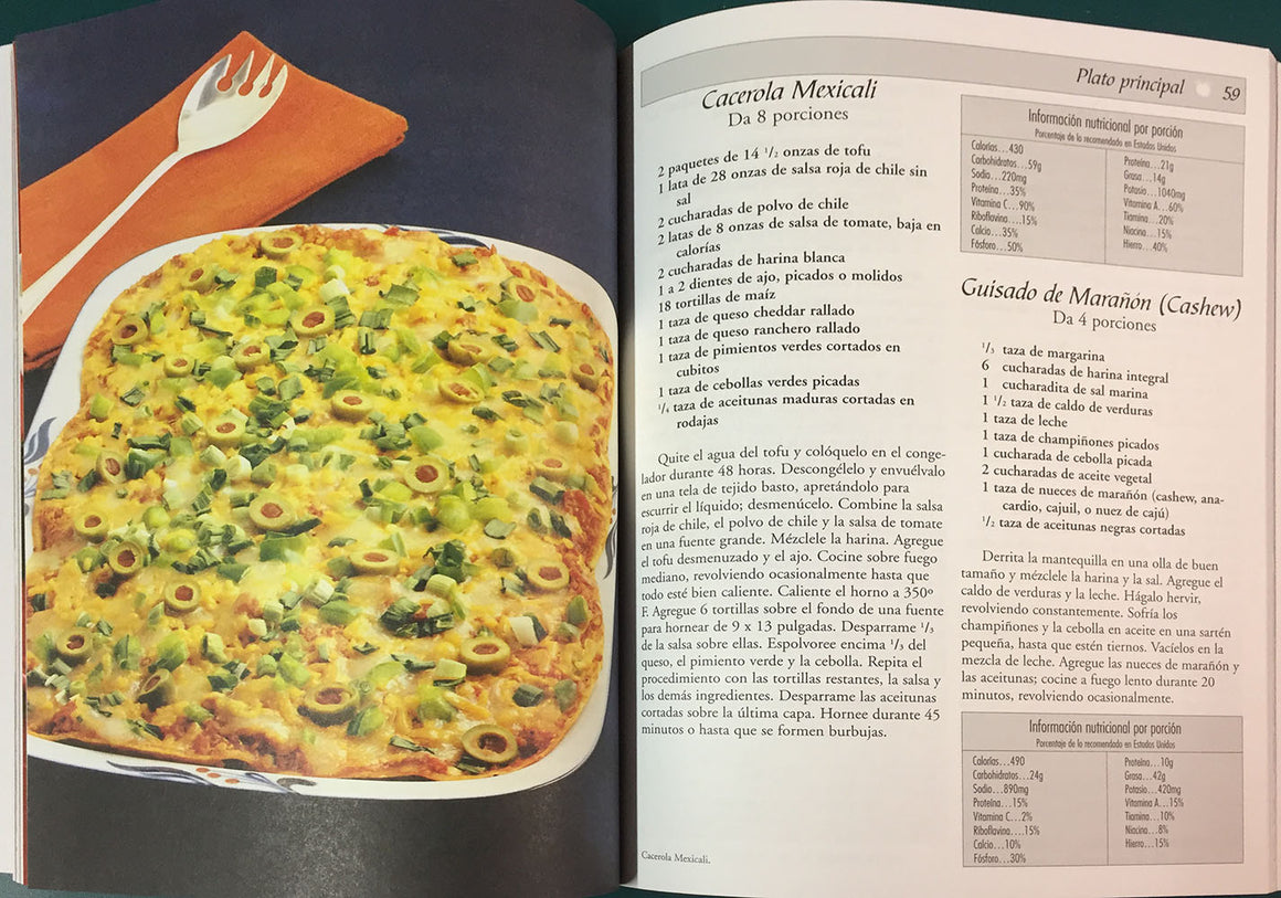 Salud En Su Mesa - Cookbook in Spanish