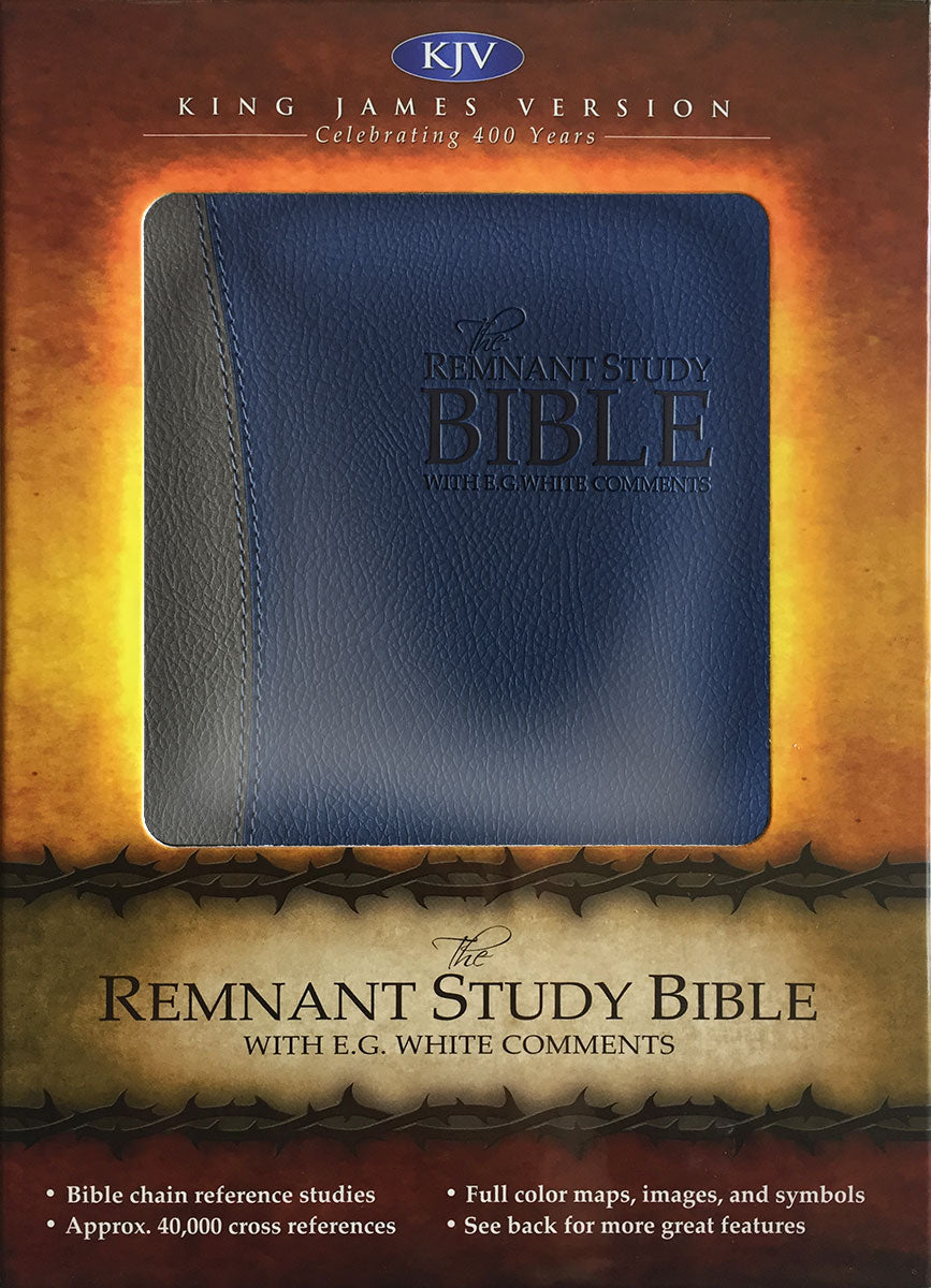 Remnant Study Bible, KJV - Leathersoft, Blue/Gray