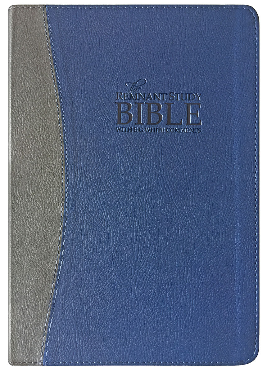 Remnant Study Bible, KJV - Leathersoft, Blue/Gray