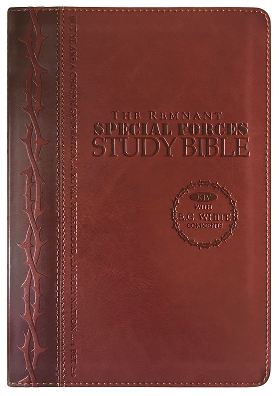Remnant Study Bible, KJV - Special Forces, Leather-soft Brown