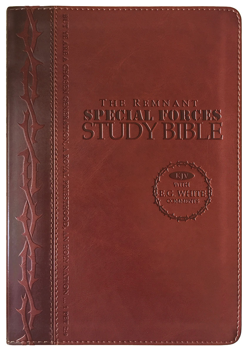 Remnant Study Bible, KJV - Special Forces, Leather-soft Brown