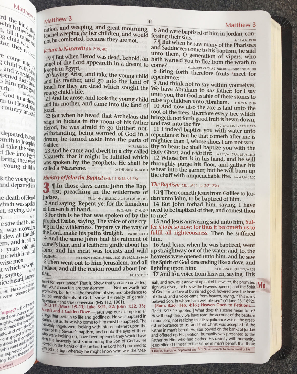 KJV, Mission Study Bible with EGW Comments, Sapphire