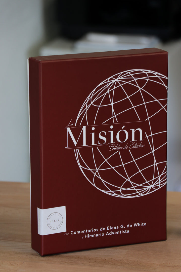 Nueva Misión Biblia de Estudios con Himnario Adventista—Cafe